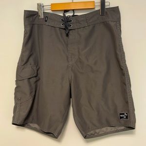 Vans Board Shorts Bathing Suit. Unlined. Grey. Size 32.